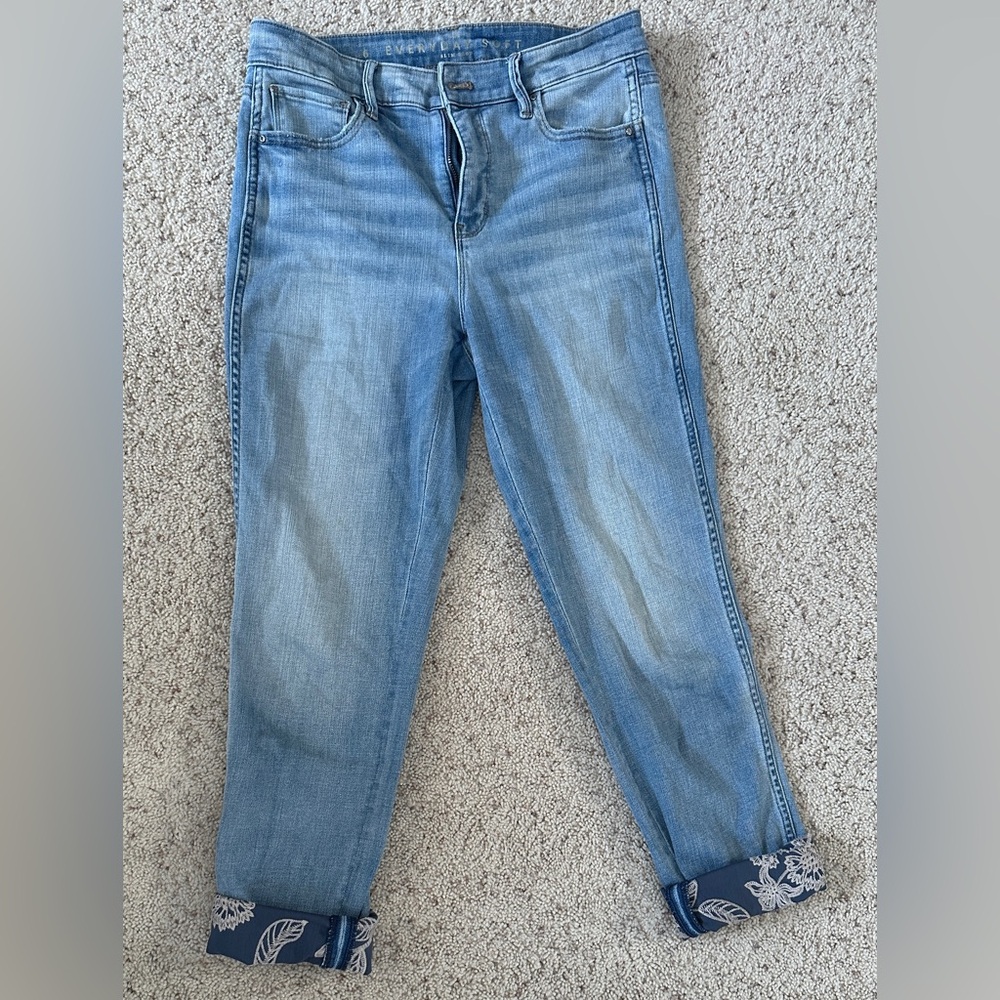 White House Black Market Blue Boyfriend Jeans